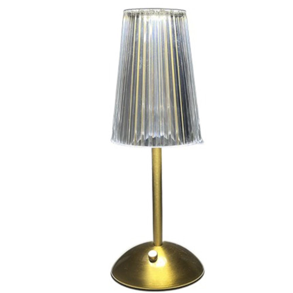 Křišťálová stolní lampa v severském stylu Moderní Malá Noční stolek Světlý 3 barvy Akryl Bezdrátový Zlatá Noční lampa Hotel
