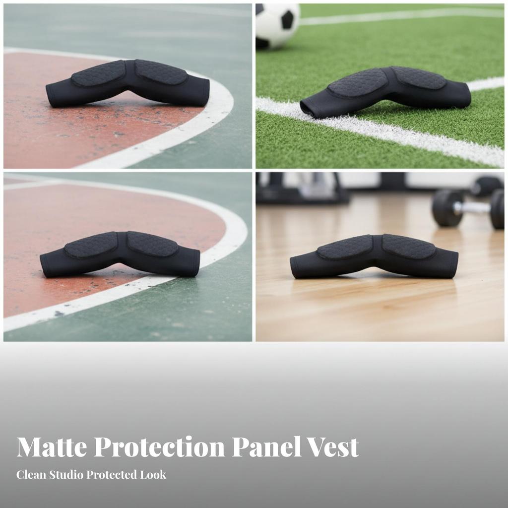 Impact-Absorbing Padded Forearm Sleeve Supportive, guard Gear, for Sports,