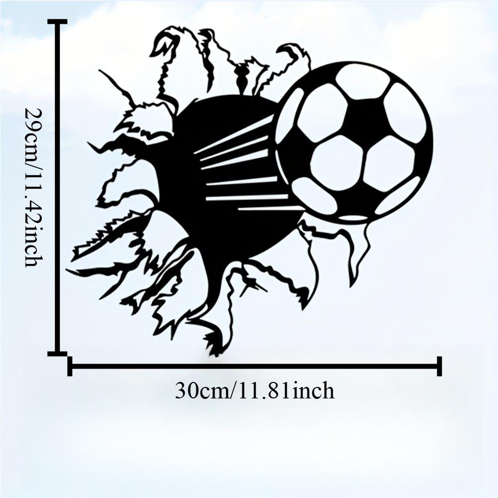 Outdoor & Indoor Metal Wall Art - Football Player Silhouette, Rustproof Iron Decor for Man Cave, Game Room, Sports Fan Gift 12in