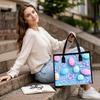  Cute Floral Tote Bag Fashion Casual Large Capacity Handbag for Daily Shopping