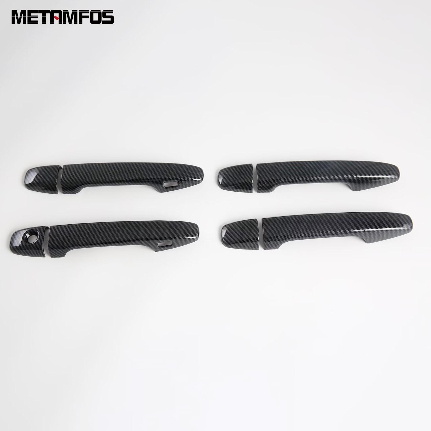 For Subaru Forester 2025 2026 Carbon Fiber Side Door Handle Bowl Cover Trim Protection Cap Exterior Accessories Car Styling Door Handle Cover A