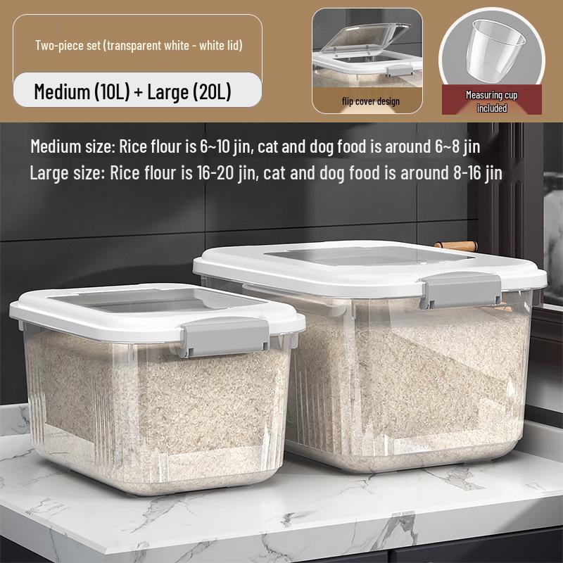 Versiegelter Insekten- und Feuchtigkeitsschutz-Aufbewahrungsbehälter für Reis & Mehl mit großem Fassungsvermögen