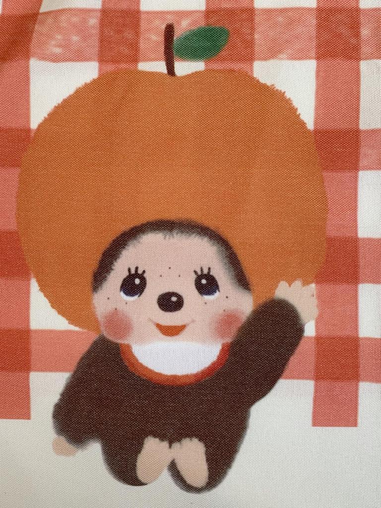 Atelier Momo & Momo Monchhichi Furukawashiko Apron, Back Opening, Check Pattern, Red, Women's, Sizes M-L, MA44118-52