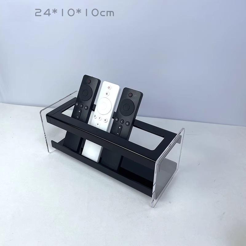 

Acrylic Remote Control Bracket Multi-function Desktop Holder Organizer Sofa Mobile Phone Remote Control Rack Clear Display Box чёрный