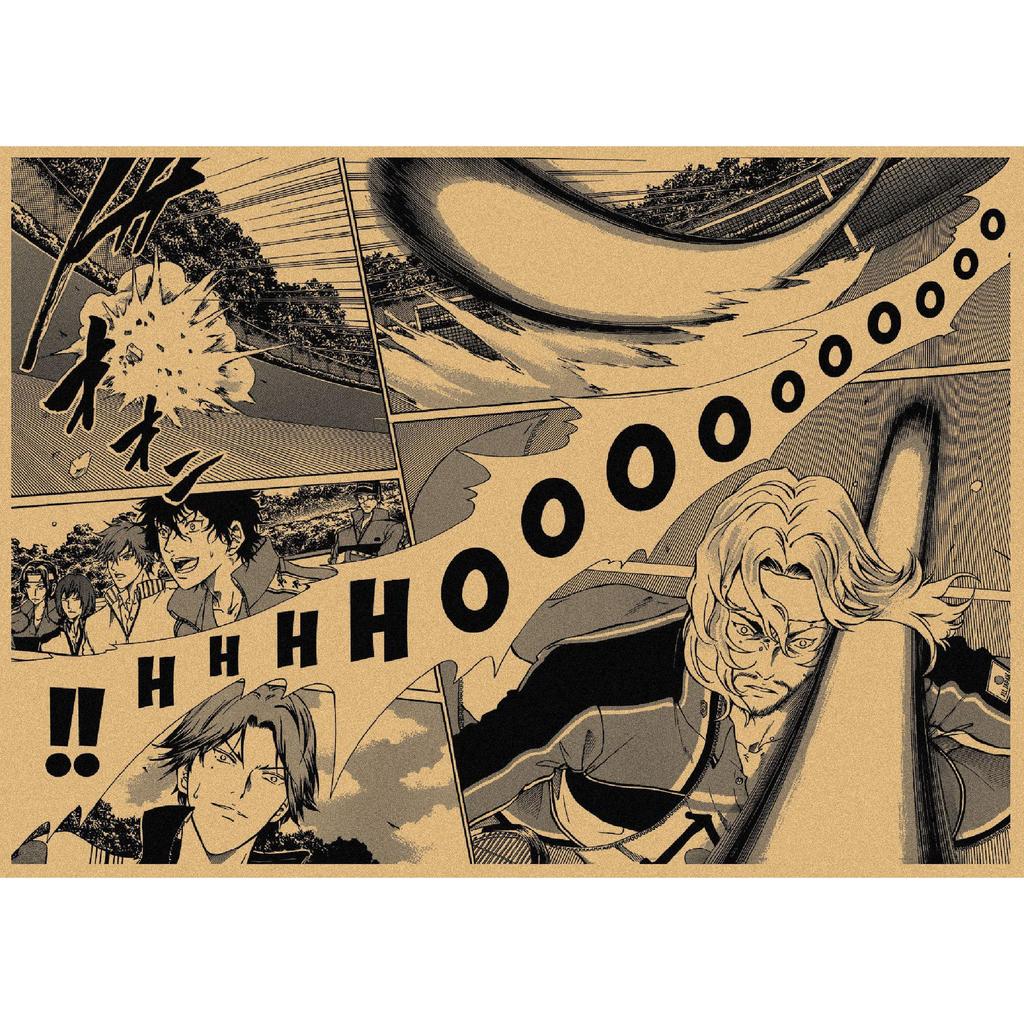 Japanese Anime Retro Poster: The Prince of Tennis Wall Art for Bar or Cafe