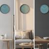 Silent Quartz Wall Clock Decorative Wooden Frame Battery-Powered