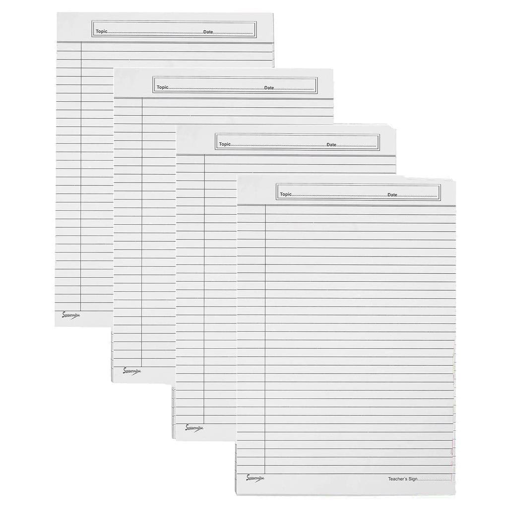 SNOW CRAFTS A4 Size One Side Ruled 70 GSM Sheets for Project/Assignment/Practical/Homework (Pack OF 60 Sheets)