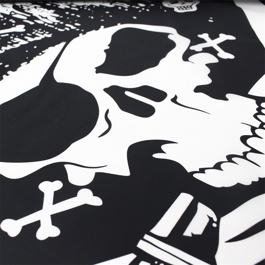 Halloween Jolly Roger Banner Skeleton Pirate Flags Bunting for Halloween Party Pirate Party