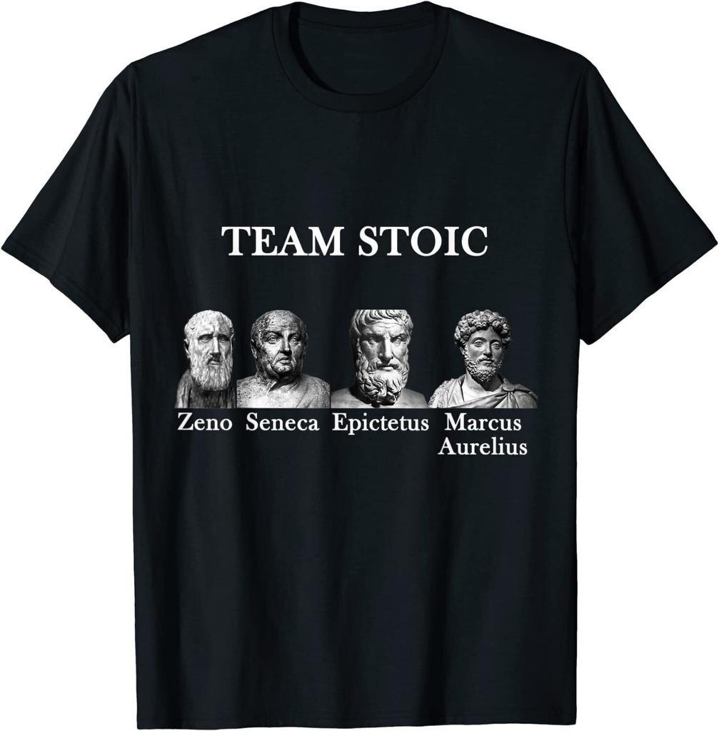 NUOVA EDIZIONE LIMITATA Team Stoic Icone Famose Della Filosofia Stoica T-Shirt Regalo S-5XL