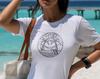 Beach T-Shirt Minimalist Palm Tree Sunset Graphic Tee, Nautical Design (Unisex XS-6XL, 100% Cotton)