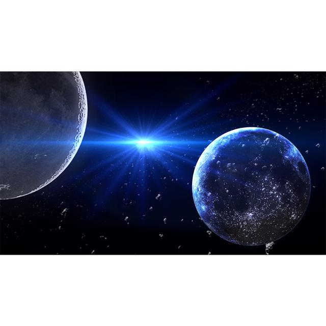 Cosmos Starry Sky Hanging Painting Space Galaxy Canvas Poster Solar System Planet Orbital Map Home Decoration Pictures for Wall