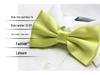 Solid Color Formal Wedding Bow Tie for Men - Customizable Logo and Multi-Color Options