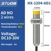 M12 3 Wire Inductive Proximity Sensor DC10-30V NPN PNP NO NC 2m Cable Metal Switch