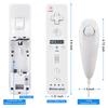 A Pair Remote Controller with Nunchuck Controller for Wii Games Control for Wii Console Wireless Gamepad with Motion Plus