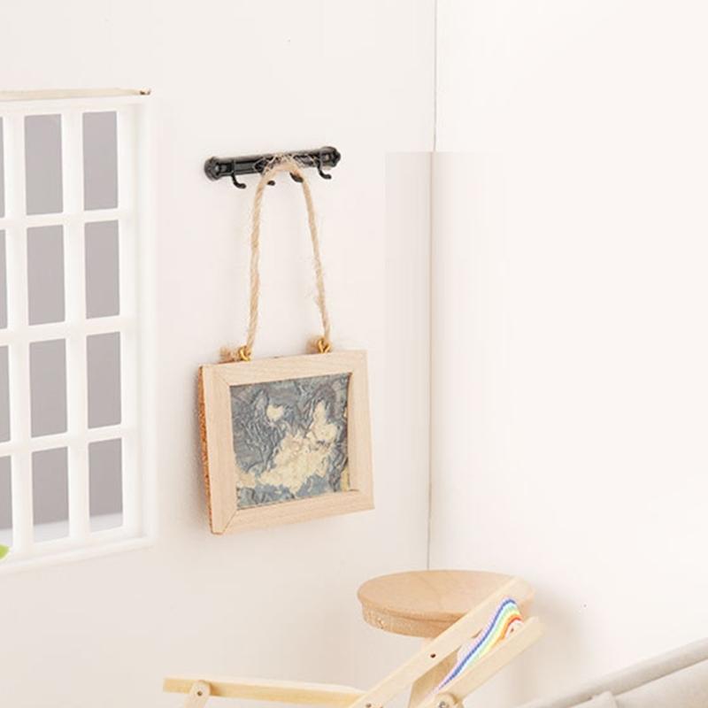 Lightweight Plastic Dollhouses Window 1/12 Scale Miniature Frames For Customizable Home Decors Projects