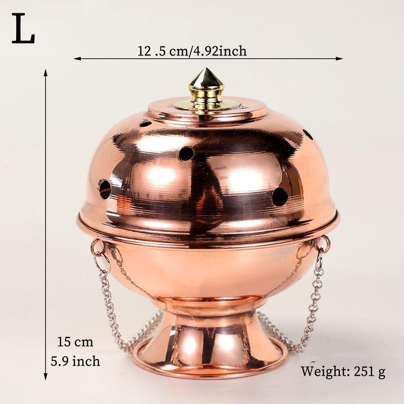 Wielofunkcyjny wiszący palnik kadzideł Czerwona miedź Grawerowana stupa Piecyk do aromaterapii Piec na dym do medytacji Ołtarze Dekoracyjny
