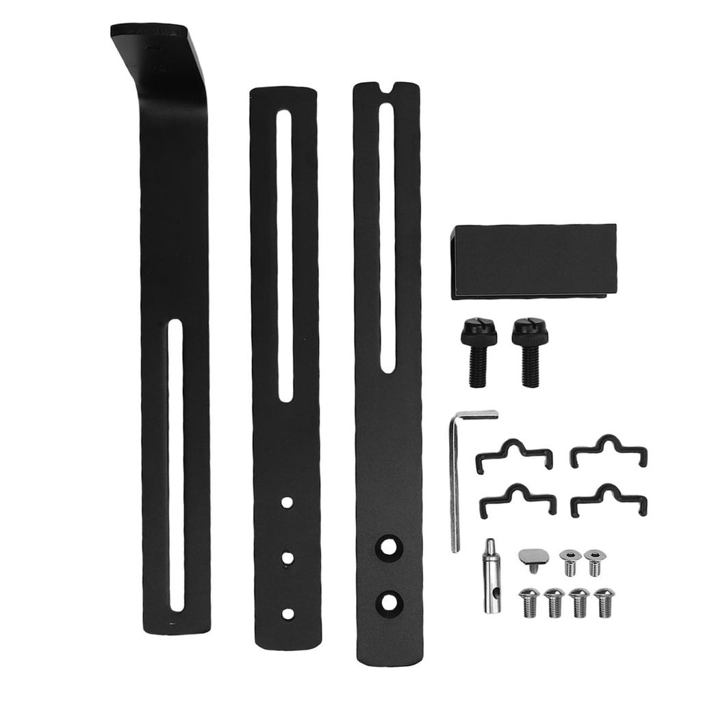 Aquarium Light Holder Stable Support Easy Installation Aluminum Alloy Fish Tank Light Hanging Bracket Black