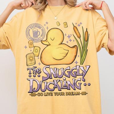 Retro The Snuggly Duckling Brewing Comfort Colors Shirt, The Princess Movie Theme Park T-Shirt, Go Live Your Dream Tee, Vacation Trip Shirts