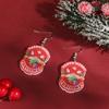 Full Hosting Eco-Friendly Acrylic Earrings, Christmas Snowman Christmas Tree Santa Earrings