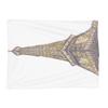 Paris Eiffel Tower Blanket Soft Warm Flannel Throw Blanket Plush for Bed Living Room Picnic Travel Home Sofa