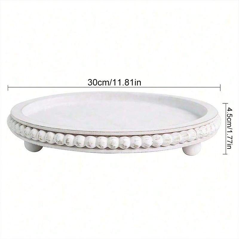 Handmade Storage Tray Aromatherapy Plate Display French Retro Style Natural Materials Hotel Restaurant Sundries Accessories