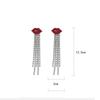 Tassel Red Lips Accessories Mouth Gift For Women Dangle Earring Stud Earrings Jewelry Drop Earrings