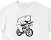 Biking Polar Bear Cub Tee ,Unisex, Animal Lover Shirt, Funny Animal T-shirt, Gifts For Him, Gifts for Her