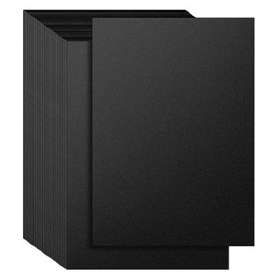 1 sada / 50 ks Černý pevný karton Ruční papír Papír pro ruční kreslení, Řemeslný karton Karton A4 pro řemesla Scrapbooking