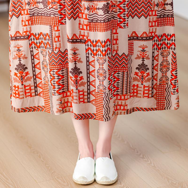 Rochie Vintage Vara Marime Plus Femeie Oversize Largi Fara Maneci Casual Elegant Rochii Lungi