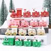 Christmas Wooden Train Ornaments Santa Cake Decoration Merry Christmas Navidad New Year Party Table Decoration Kids Gifts Toys
