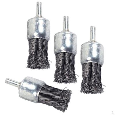 4 X Knot Wire End Brush Rust Paint Removal for Die Or Drill 25mm
