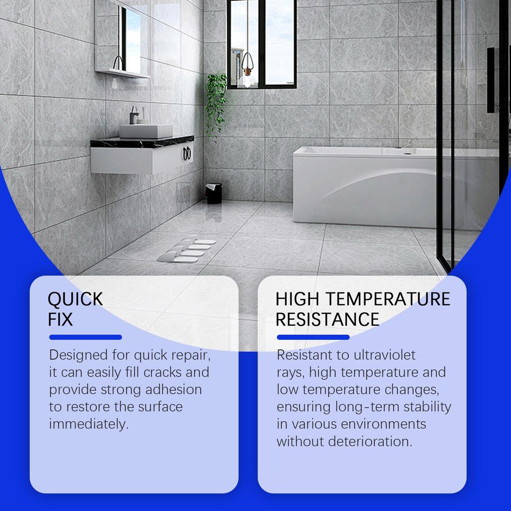 Keramische Lijm; Multifunctionele Lijm; Geschikt voor alle soorten keramiek; Vult gemakkelijk de defecten van tegels en herstelt de gladheid