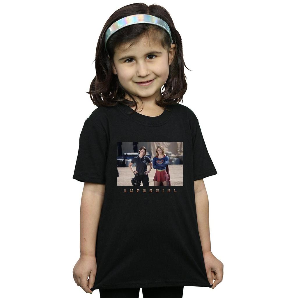 DC Comics Girls Supergirl TV Series Sisters Photograph Cotton T-Shirt