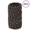 152317 vidaXL Boat Rope Black 2 Mm 25 M Polypropylene