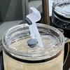 1-liter Large Capacity Coffee Glass Cup with Lid and Straw for Drinking Water In The Office During Summer