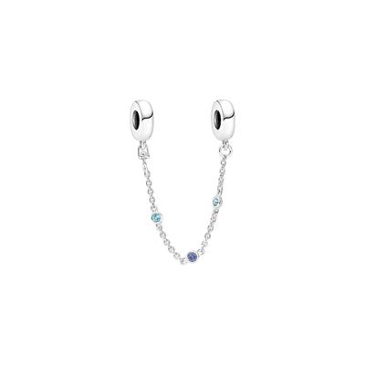 Blue Dream Safety Chain Charm 925 Silver Jewelry Accessories Women 791688C01
