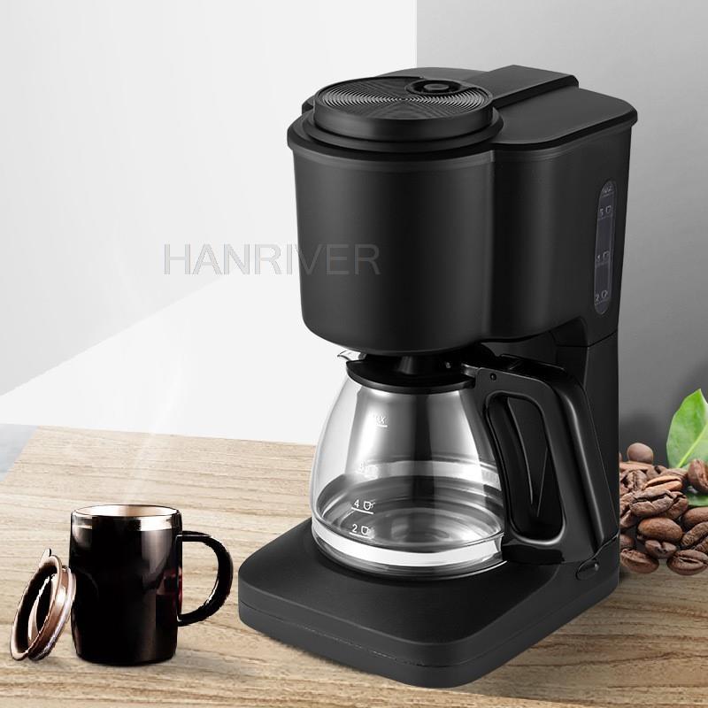 Drip Coffee Machine With Pot Home Office Small Coffee Machine Italian Semi-automatic Household Drip Coffee Machine 220V