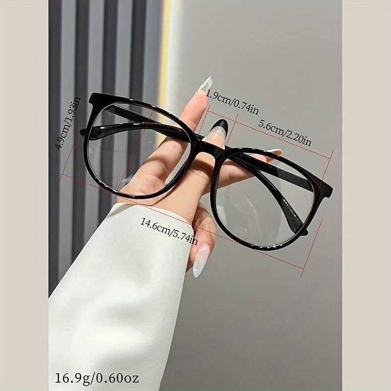 3PCS Women Men'S Casual Retro Classic Fashion Glasses Minimalist Round Full Rim Polycarbonate Frame