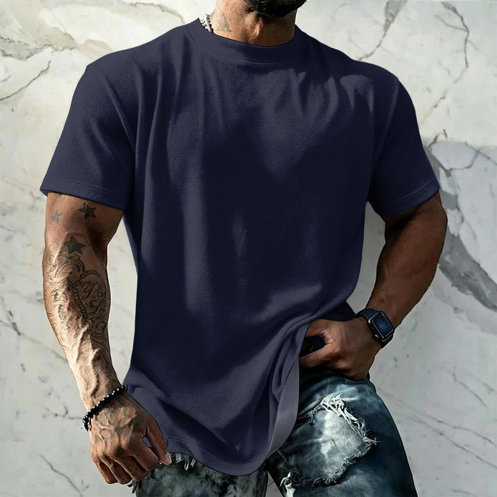 Men's Vintage Short Sleeve T Shirt Loose Fit Breathable Summer Sports Streetwear Casual Everyday Basic Top