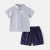 Boys Polo Outfit Set Short Sleeve Polo Shirt and Shorts Two Piece Summer Clothing Casual Fashion Set for Toddler and Kids