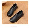 Comfortable Mom's Genuine Leather Flat Shoes - Soft Sole, Lightweight, Classic Design for Middle-Aged and Elderly Women