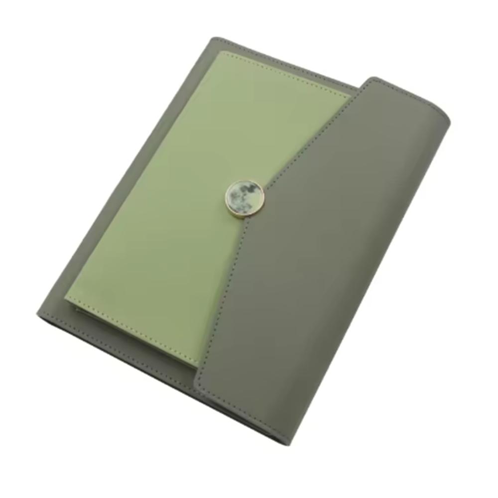 Multifunction Diary Business Notebook Customized Logo Promotion Gift Set Power Bank Notebook (Green,A5) зелёный