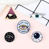 Classic Blue Eyes Enamel Pin Punk Gothic Organ Brooches Art Ancient Egyptian Eye Badge Lapel Backpack Jewelry Gift for Women Men