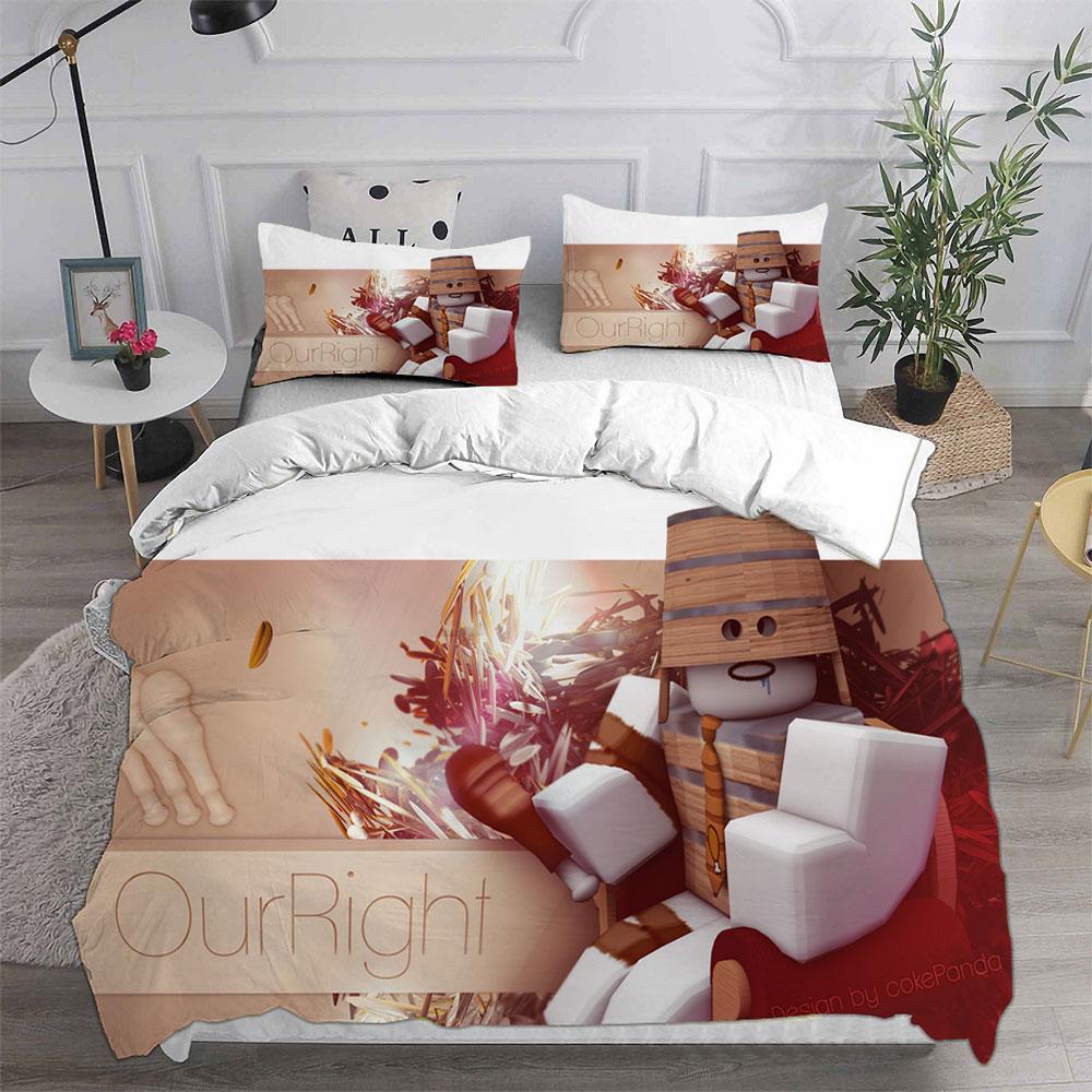 Fashion Game Blox Fruits Bedding Sets Bed Cover Comforter Duvet Cover Pillow Case 2-3 Pieces Sets Kids Adult Bedroom Decoration