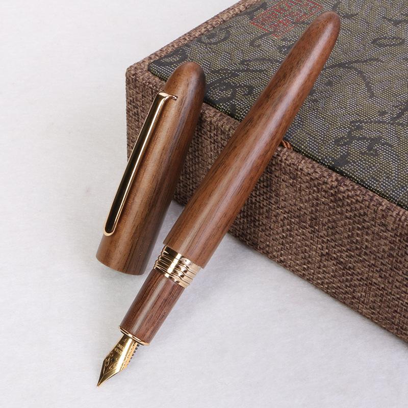 Preferred Walnut Pen Set Classic Retro Commemorative Gift Pen High-Quality Solid Wood Pen Gift Box Set 0.5mm