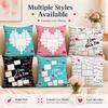 Custom Photo Pillow Cover Personalized Heart Collage Cushion Case Peach Skin 2D Flat Print For Valentine Gift Sofa Home Decor