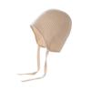 Autumn and Winter New Pure Cashmere Casual Hat Women's Solid Color Simple Semi-twisted Hat Warm Rhombus Bag Head Ear Protection Hat