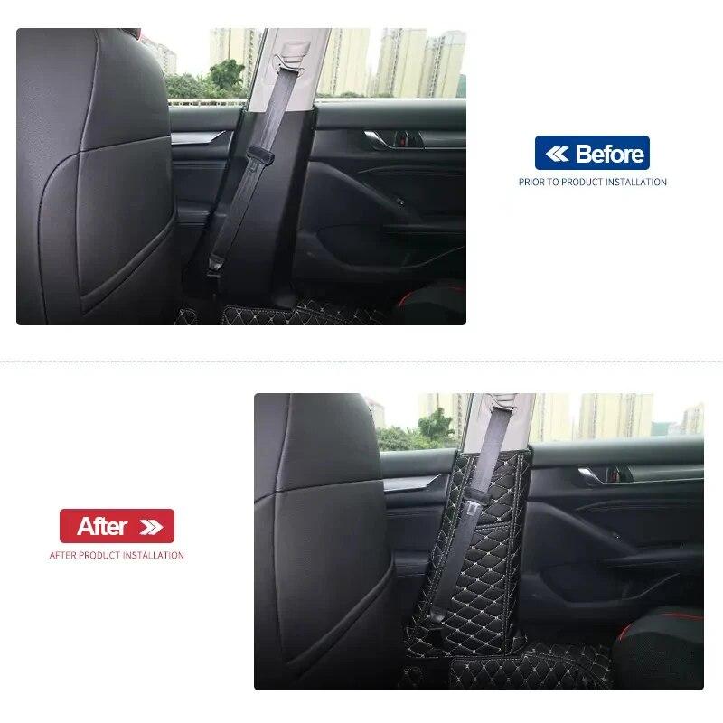 Car B Pillar Anti-kick Protective Mat Cushion Pad Case Cover Stickers For Honda Accord 10th 2018   2022 Car Accessories