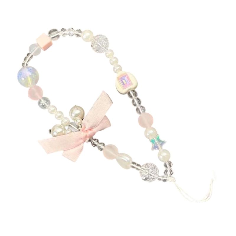 

Stylish Phone Camera Lanyard With Decorative Bend Beads Flexible PVC Material Secure Attachment For Everyday Use Travel 1