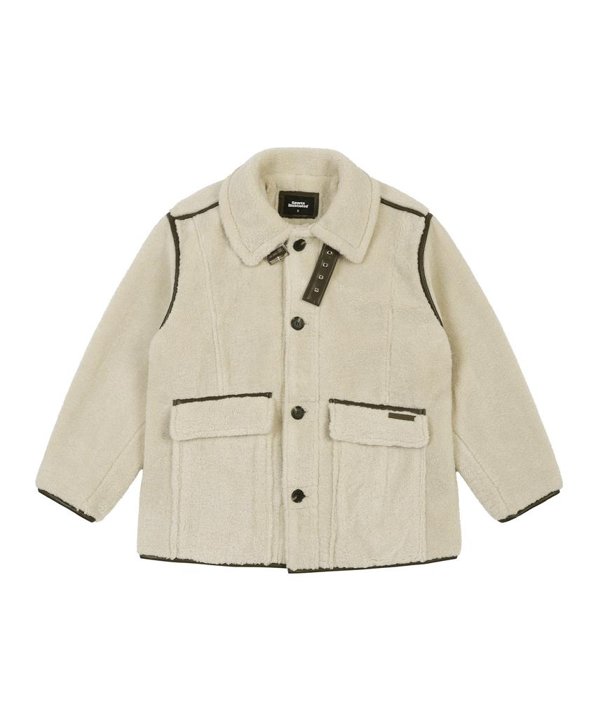 Sports Illustrated Oversized Fleece Jumper (Beige)